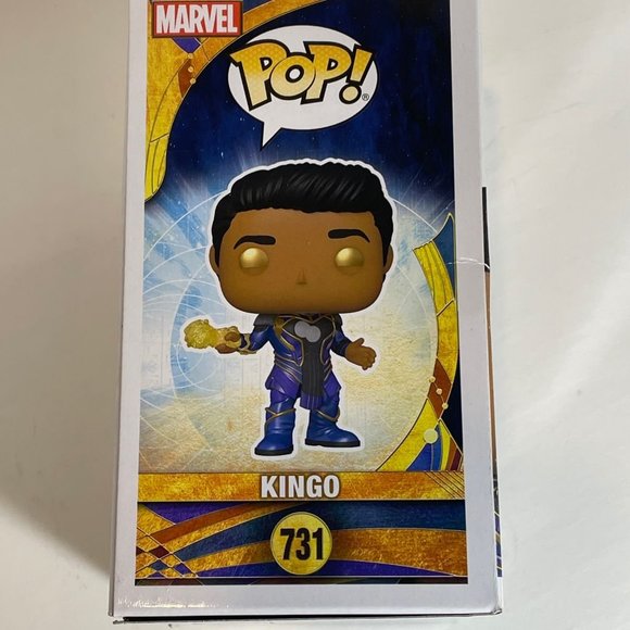 Funko Pop! Marvel Eternals - #731 - Kingo Vinyl Bobble-Head - New In Box - Picture 7 of 10
